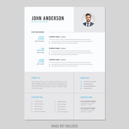 Editable CV Resume Template ? Digital Download File