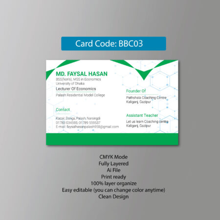 Teacher Visiting Card